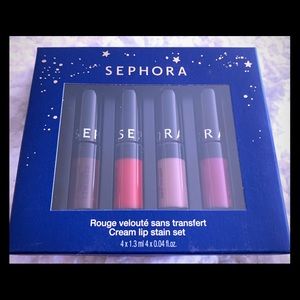 NIB Sephora set of 4 mini matte creme lipsticks
